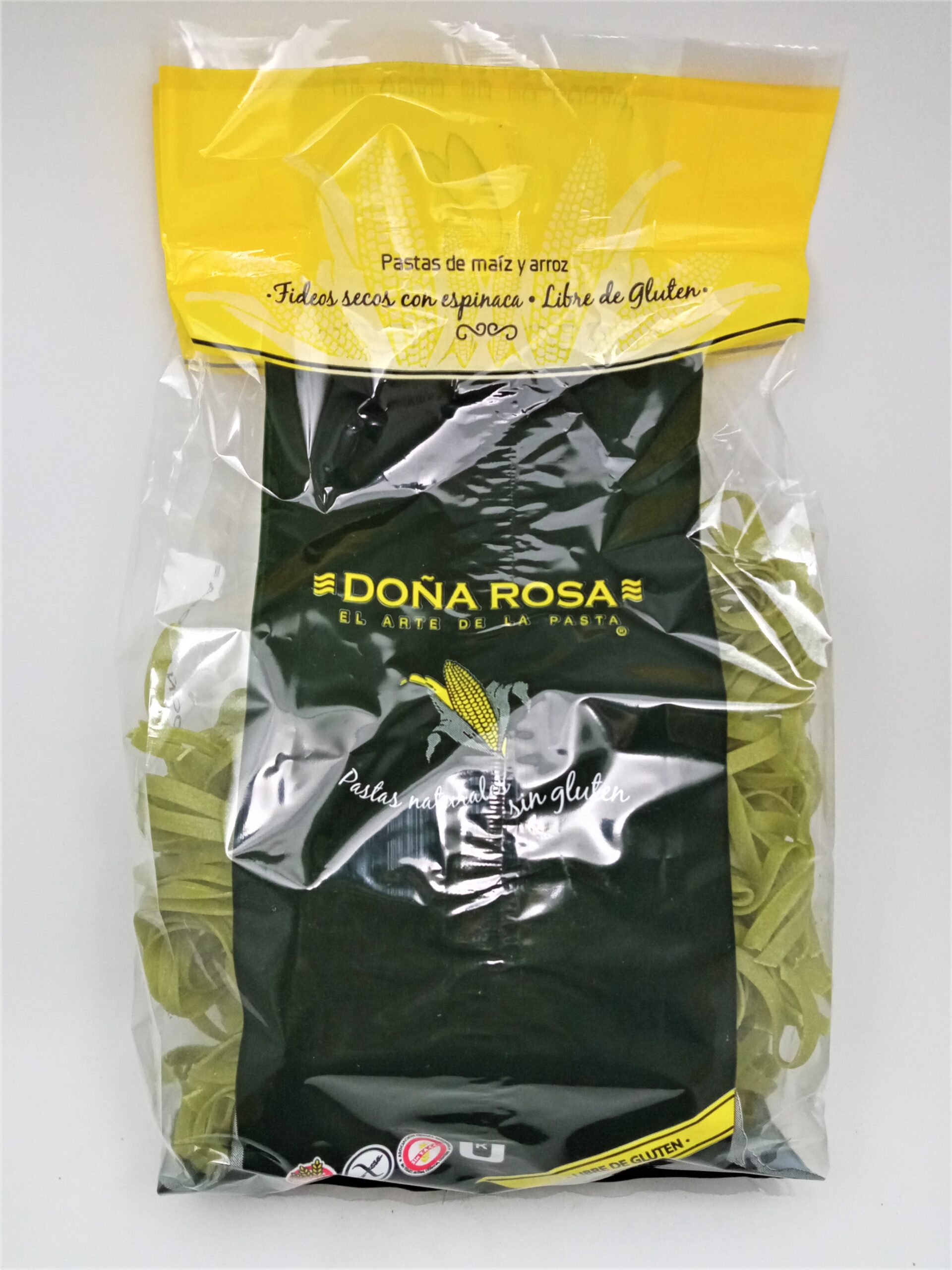 FIDEO LARGO CASERITO C ESPINACA S TACC X400GR DOÑA ROSA