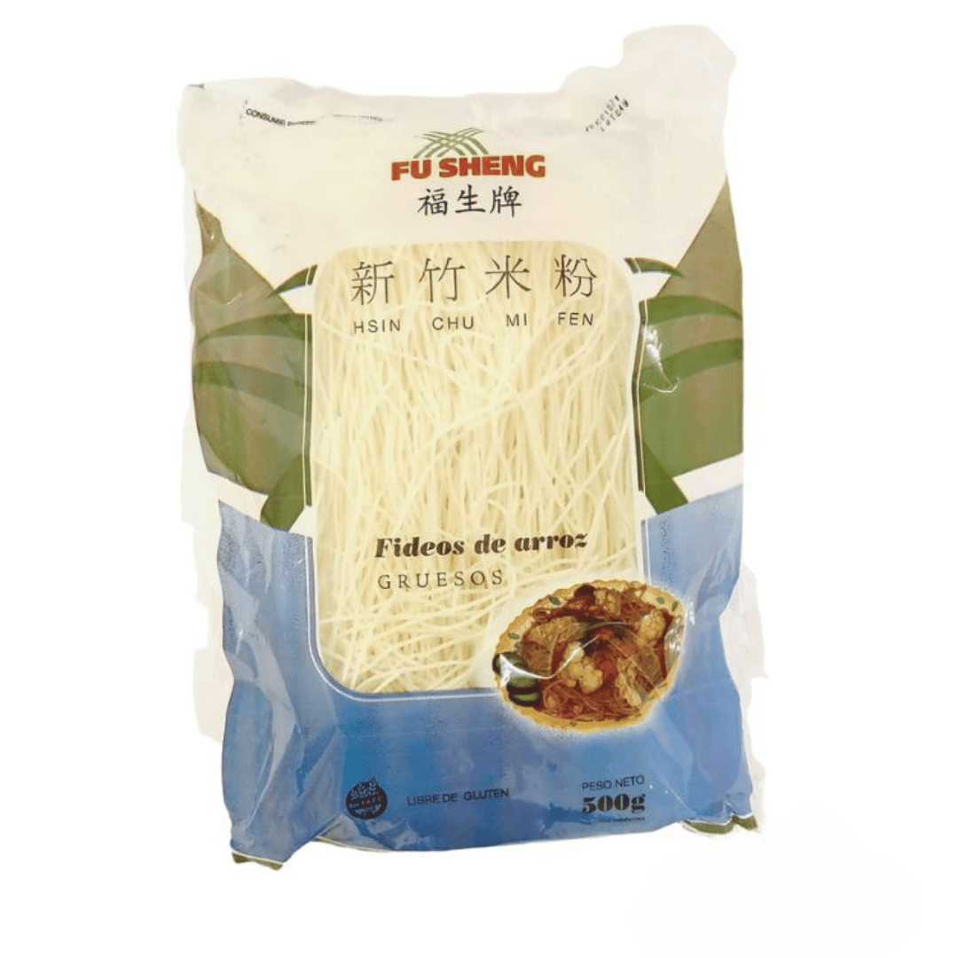 FIDEOS DE ARROZ X 500 GRS. NATURAL FINO FU SHENG
