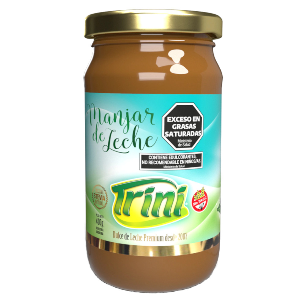 DULCE DE LECHE MANJAR C STEVIA X 400G TR TRINI