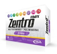 ZENTRO MAX MULTIVITAMINAS X 30 COMP ISA