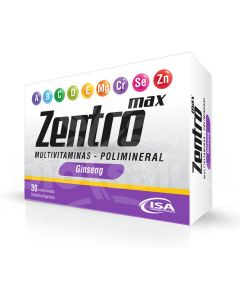 ZENTRO MAX MULTIVITAMINAS X 30 COMP ISA