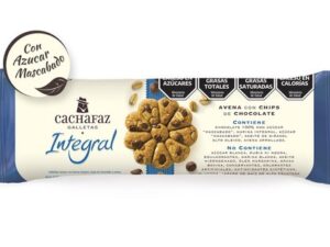 GALLETAS INTEGRALES C/CHIPS DE CHOCOLATE X225