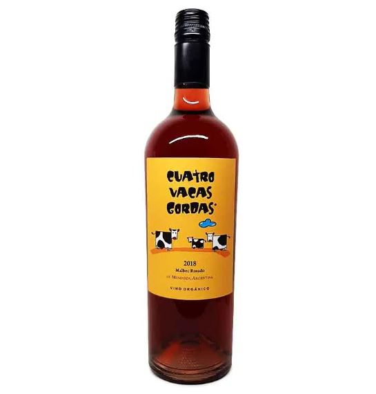 VINO CUATRO VACAS MALBEC ROSADO