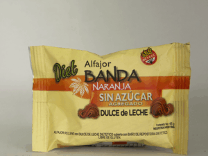 ALFAJORES LECHE BANDA NARANJA S/AZUCAR  ( X1)