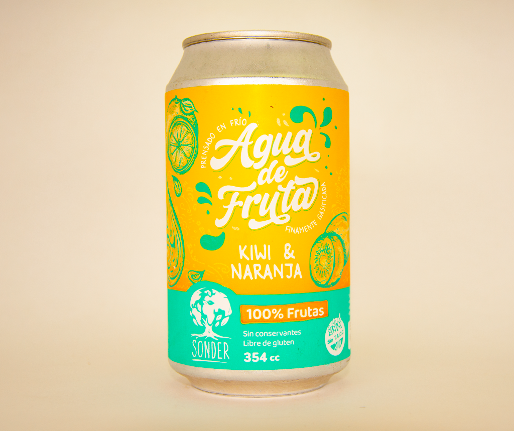 AGUA DE FRUTA X 1 SONDER (KIWI & NARANJA)