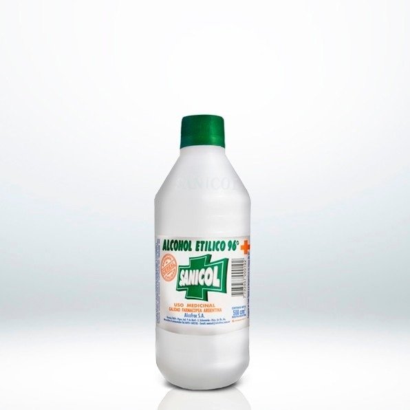 ALCOHOL DE CEREAL ETILICO 96GR SANICOL X1/2LT