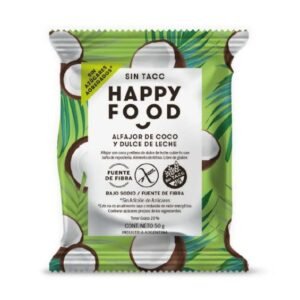 ALFAJOR COCO Y LECHE S/AZ (XUNIDAD) X50GR HAPPY FO