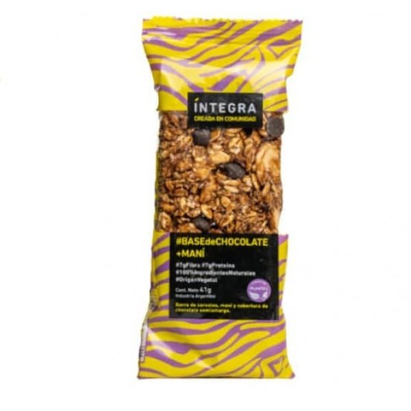 BARRA BASE CHOCO Y MANI X41GR INTEGRA