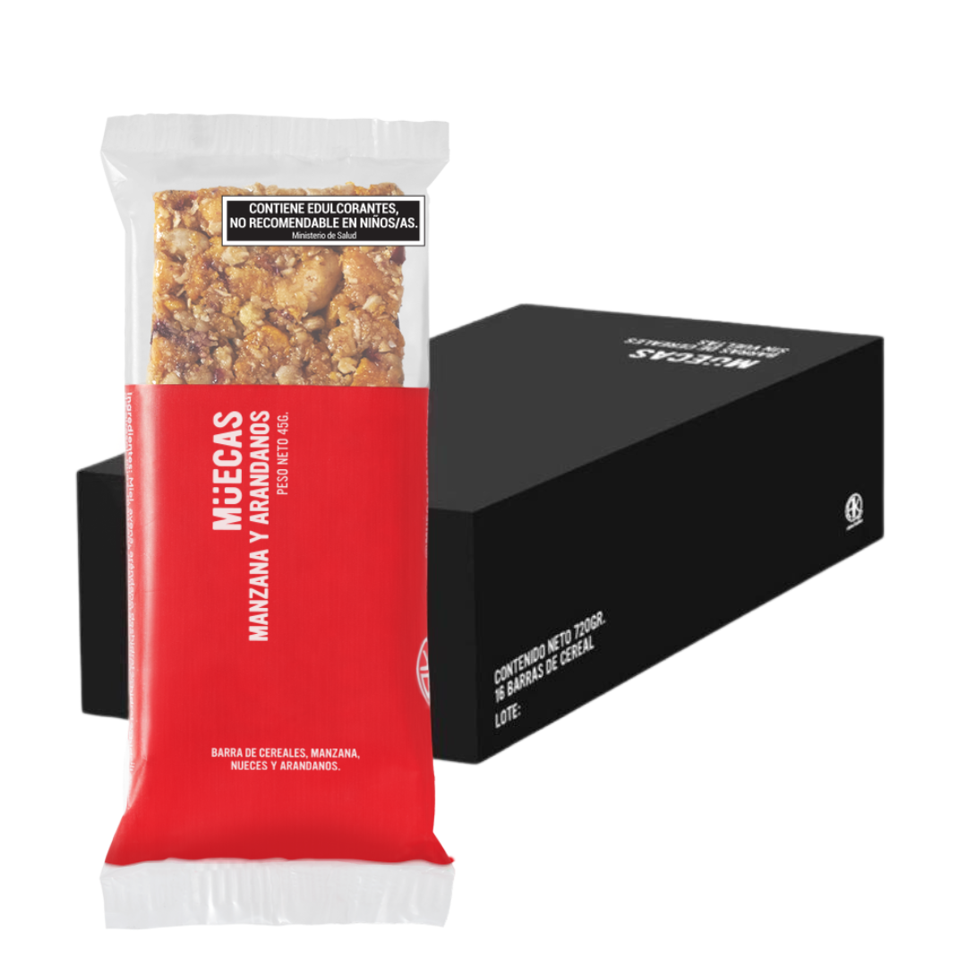 BARRAS DE CEREALES X 45G CACAO Y AVELLANAS