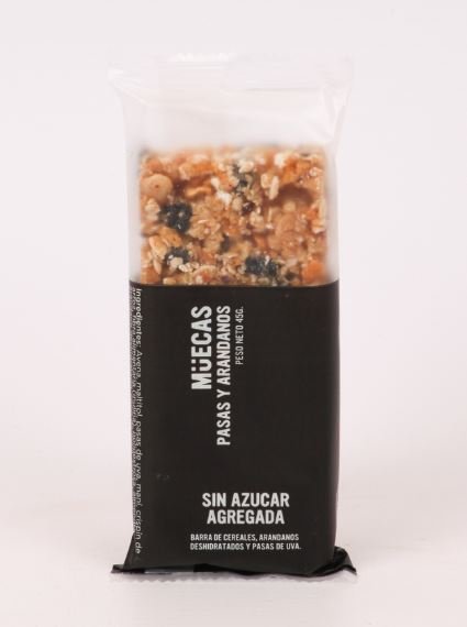 BARRAS DE CEREALES X 45G MANZANA Y ARANDANOS