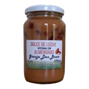 DULCE DE LECHE C/ALMENDRAS VIDRIO X460GR