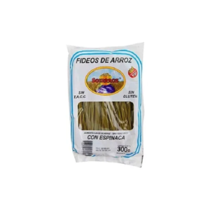 FIDEOS DE ARROZ C/ESPINACA S/TACC