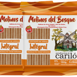 GALLETAS DE ARROZ X 150G CARILO INTEGRAL