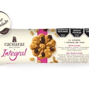 GALLETAS INTEGRALES C/AVENA Y PASAS X225GR