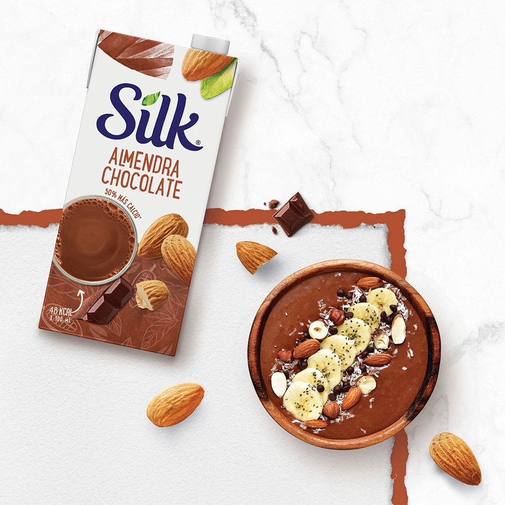 LECHE DE ALMENDRAS CHOCOLATE S/AZUCAR X1LT SILK