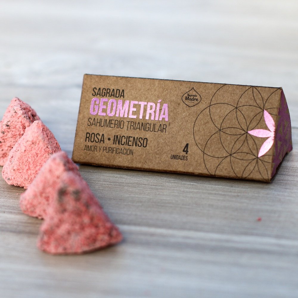 SAHUMERIO TRIANGULAR SAGRADA MADRE SANDALO-ROSA