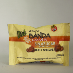 ALFAJORES LECHE BANDA NARANJA S/AZUCAR  ( X1)